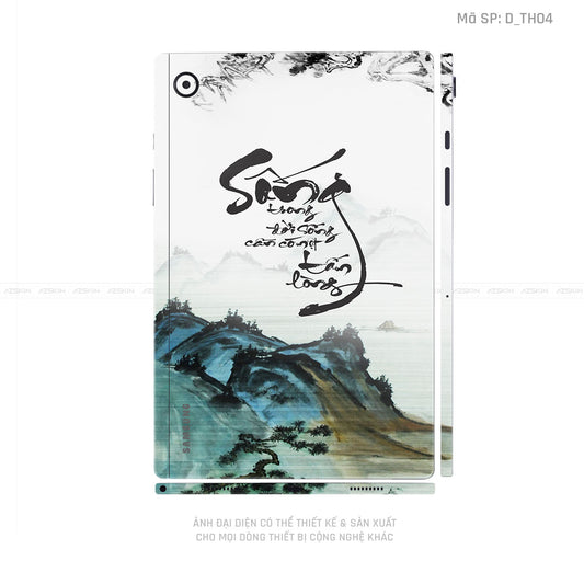 Dán Skin Galaxy Tab A Series Hình Thư Pháp | D_TH04