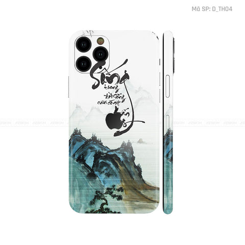 Dán Skin IPhone 11 Series Hình Thư Pháp | D_TH04