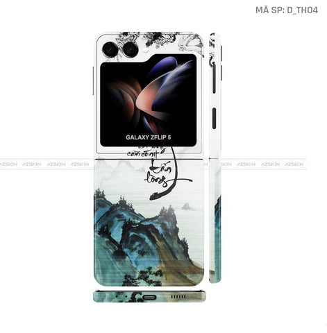 Dán Skin Galaxy Z Flip5 Hình Thư Pháp | D_TH04