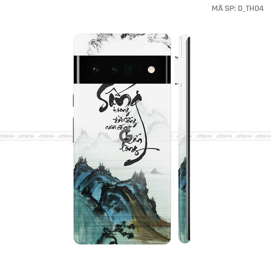 Dán Skin Google Pixel 6 Series Hình Thư Pháp | D_TH04