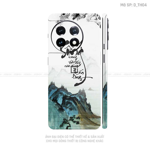 Dán Skin Oneplus Ace Series Hình Thư Pháp | D_TH04