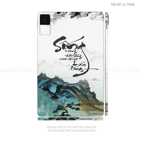 Dán Skin Máy Tính Bảng Xiaomi Mipad Hình Thư Pháp | D_TH04