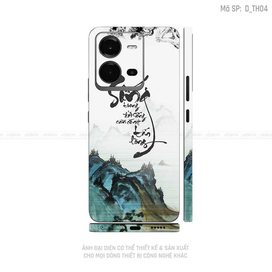 Dán Skin Vivo V Series Hình Thư Pháp | D_TH04