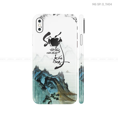 Dán Skin IPhone X Series Hình Thư Pháp | D_TH04