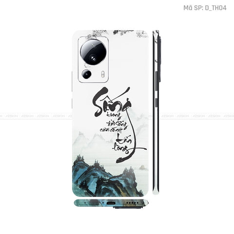 Dán Skin Xiaomi 13 Series Hình Thư Pháp | D_TH04