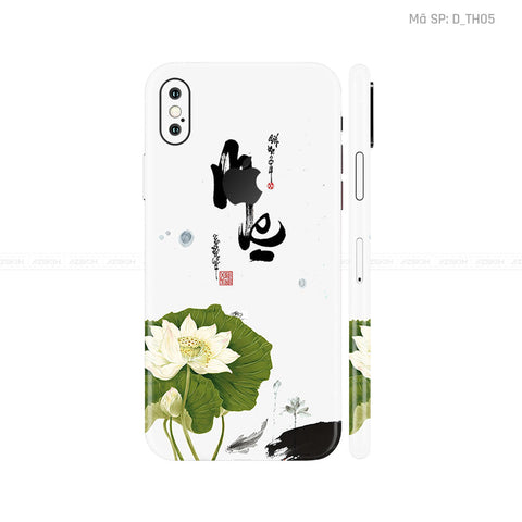 Dán Skin IPhone X Series Hình Thư Pháp | D_TH05
