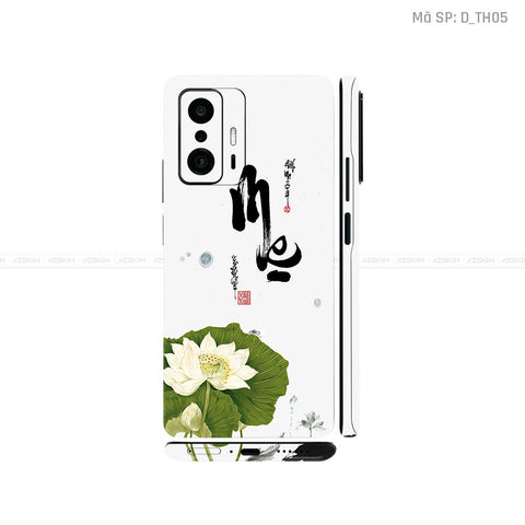 Dán Skin Xiaomi 11 Series Hình Thư Pháp | D_TH05