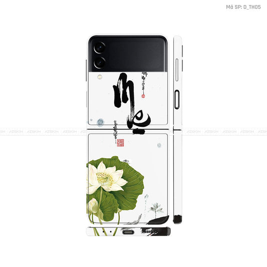 Dán Skin Galaxy Zflip4 Hình Thư Pháp | D_TH05