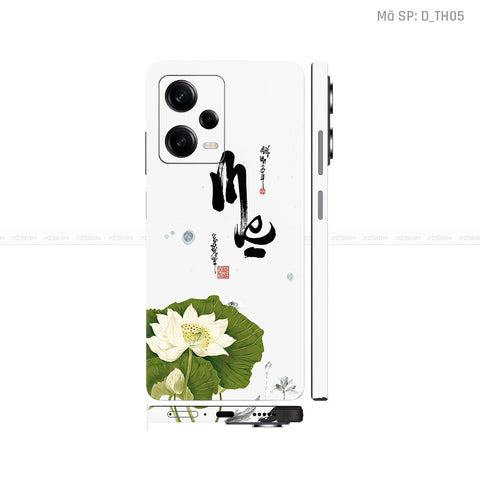 Dán Skin Xiaomi Redmi Note 12 Series Hình Thư Pháp | D_TH05