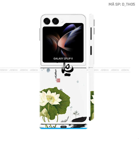 Dán Skin Galaxy Z Flip 7 Hình Thư Pháp | D_TH05