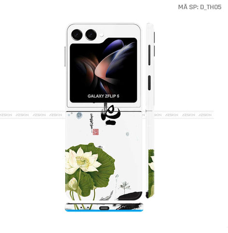 Dán Skin Galaxy Z Flip5 Hình Thư Pháp | D_TH05