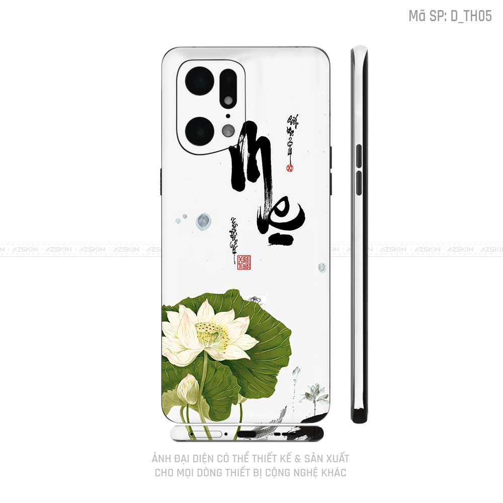 Dán Skin Realme Series Hình Thư Pháp | D_TH05