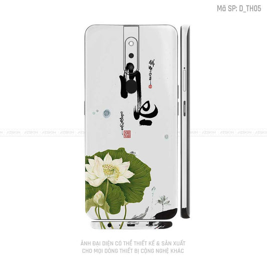 Miếng Dán Skin Điện Thoại OPPO F Series Hình Thư Pháp | D_TH05