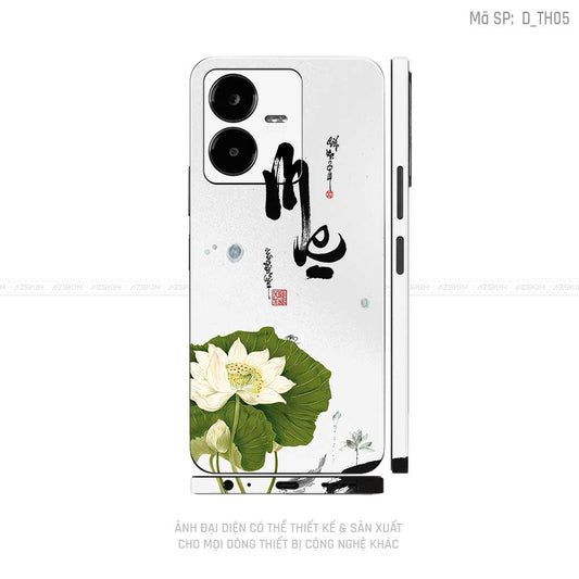 Dán Skin Vivo Y Series Hình Thư Pháp | D_TH05
