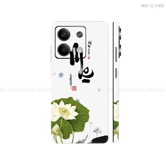 Dán Skin Điện Thoại Xiaomi Redmi 13 Series Hình Thư Pháp | D_TH05