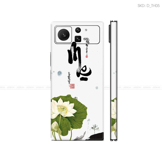 Dán Skin Điện Thoại Xiaomi Mix Fold Series Hình Thư Pháp | D_TH05