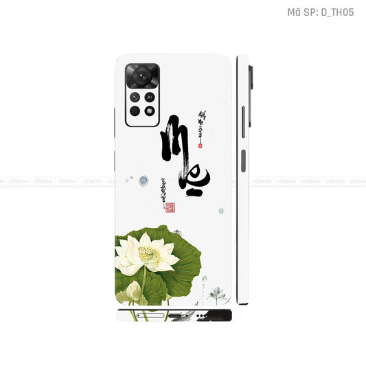Dán Skin Xiaomi Redmi Note 11 Series Hình Thư Pháp | D_TH05