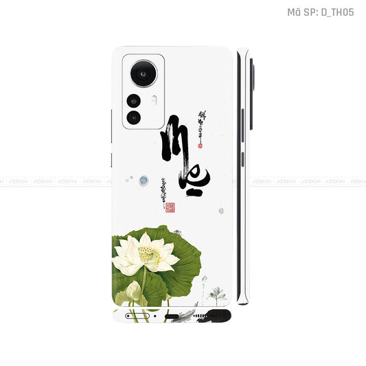 Dán Skin Xiaomi 12 Series Hình Thư Pháp | D_TH05