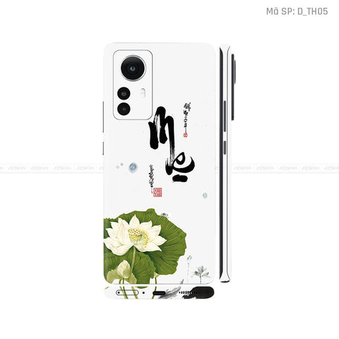 Dán Skin Xiaomi 12 Series Hình Thư Pháp | D_TH05