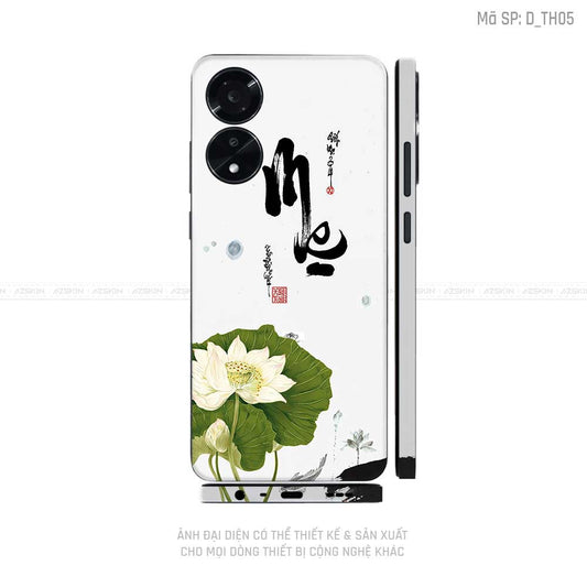 Miếng Dán Skin Điện Thoại OPPO A Series Hình Thư Pháp | D_TH05