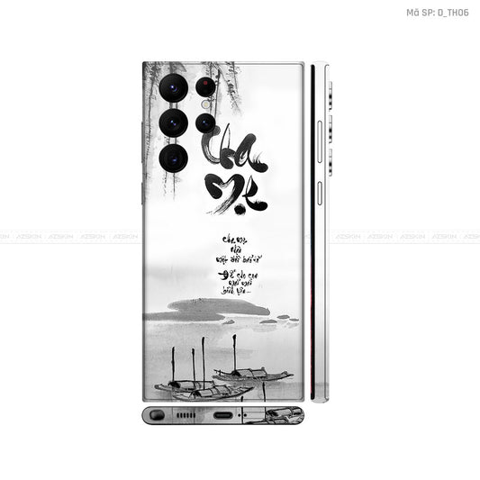 Dán Skin Galaxy S22 Series Hình Thư Pháp | D_TH06