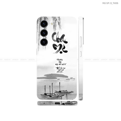 Dán Skin Samsung Galaxy S24 Series Chủ Đề Thư Pháp| D_TH06