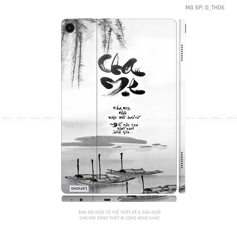 Dán Skin Máy Tính Bảng Lenovo Pad Series Hình Thư Pháp | D_TH06