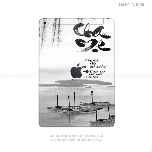 Dán Skin IPad Gen Series Hình Thư Pháp | D_TH06