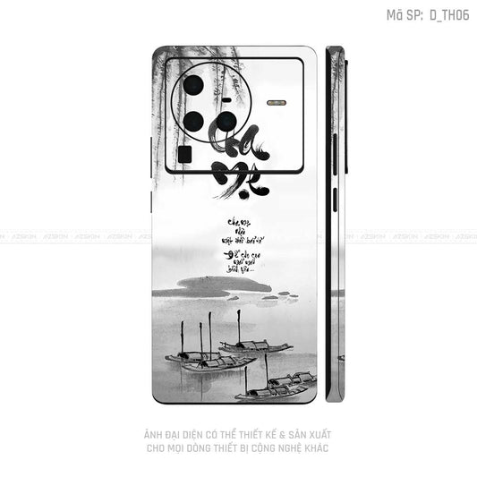 Dán Skin Vivo X Series Hình Thư Pháp | D_TH06
