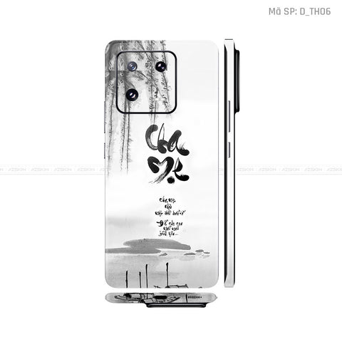 Dán Skin Xiaomi 13 Series Hình Thư Pháp | D_TH06