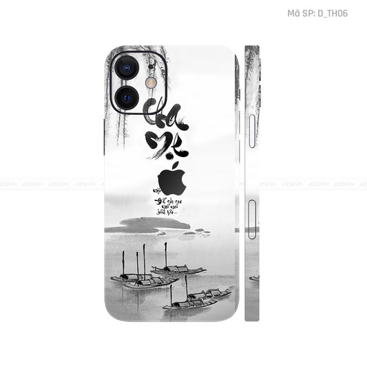 Dán Skin IPhone 12 Series Hình Thư Pháp | D_TH06