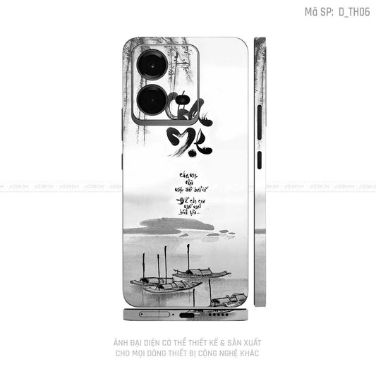 Dán Skin Vivo V Series Hình Thư Pháp | D_TH06