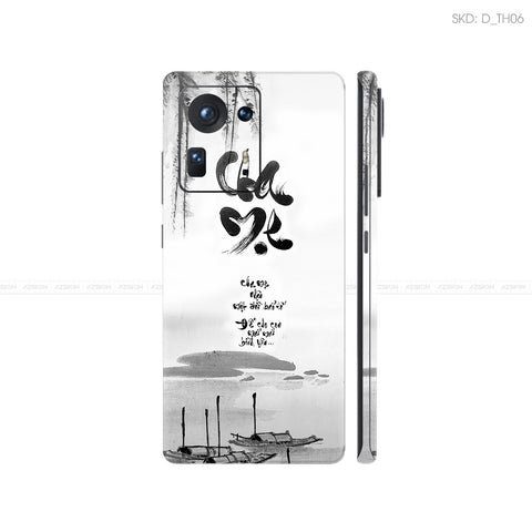 Dán Skin Điện Thoại Xiaomi Mi Mix Series Hình Thư Pháp | D_TH06