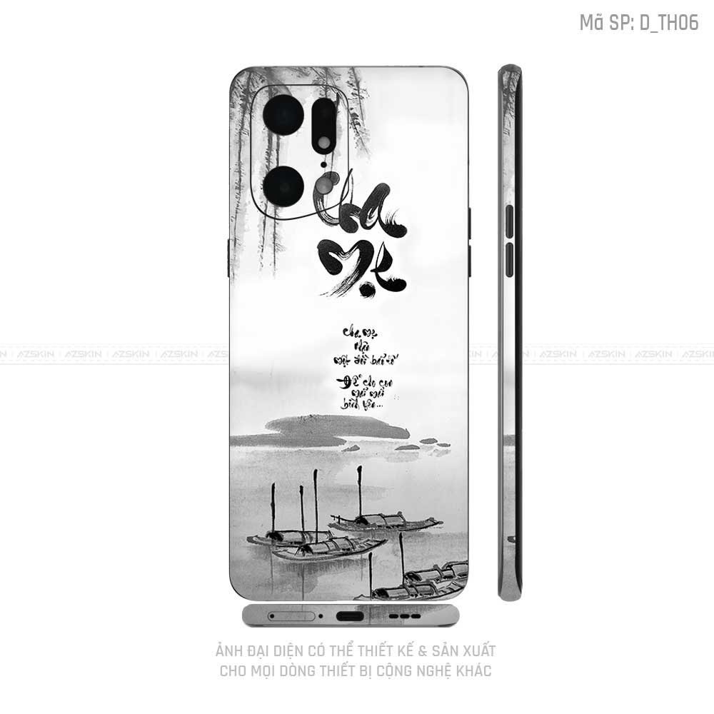 Dán Skin Realme Series Hình Thư Pháp | D_TH06