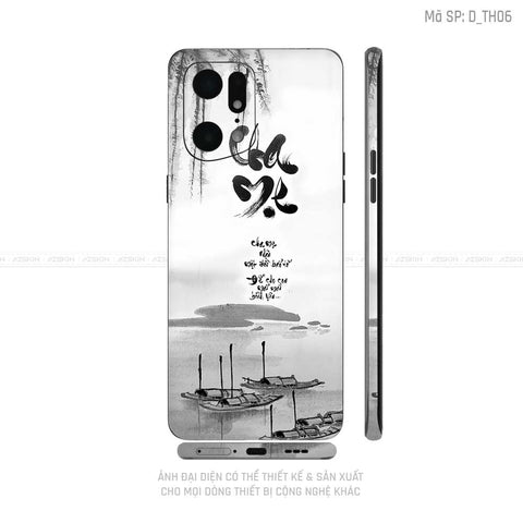 Dán Skin Realme Series Hình Thư Pháp | D_TH06