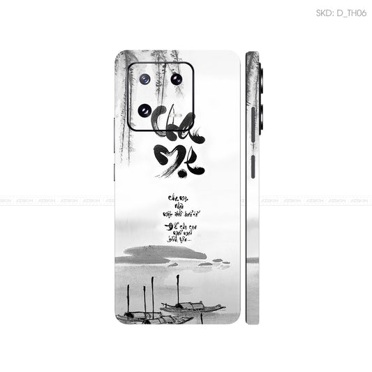 Dán Skin Điện Thoại Xiaomi 14 Series Hình Thư Pháp | D_TH06