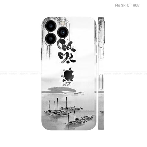 Dán Skin IPhone 13 Series Hình Thư Pháp | D_TH06