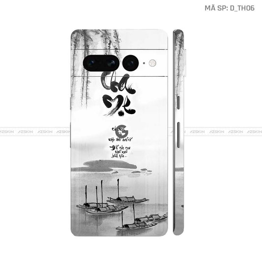 Dán Skin Google Pixel 8 Series Hình Thư Pháp | D_TH06