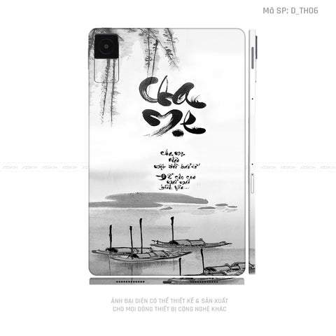 Dán Skin Máy Tính Bảng Xiaomi Mipad Hình Thư Pháp | D_TH06