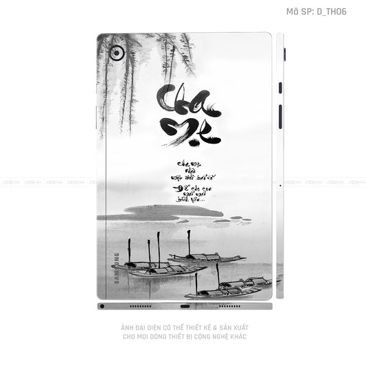 Dán Skin Galaxy Tab A Series Hình Thư Pháp | D_TH06