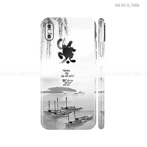Dán Skin IPhone X Series Hình Thư Pháp | D_TH06