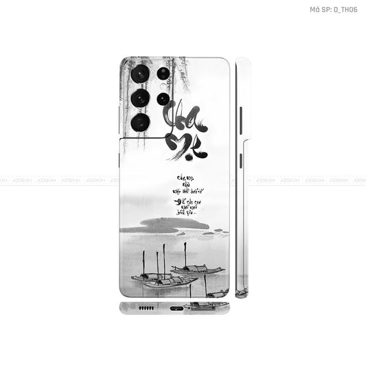 Dán Skin Galaxy S21 Series Hình Thư Pháp | D_TH06