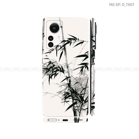 Dán Skin Xiaomi 12 Series Hình Thư Pháp | D_TH07