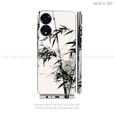 Miếng Dán Skin Điện Thoại OPPO A Series Hình Thư Pháp | D_TH07