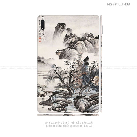 Dán Skin Galaxy Tab S7 Series Hình Thư Pháp | D_TH08