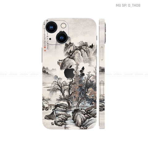 Dán Skin IPhone 13 Series Hình Thư Pháp | D_TH08