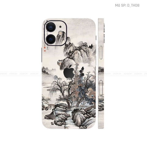 Dán Skin IPhone 12 Series Hình Thư Pháp | D_TH08