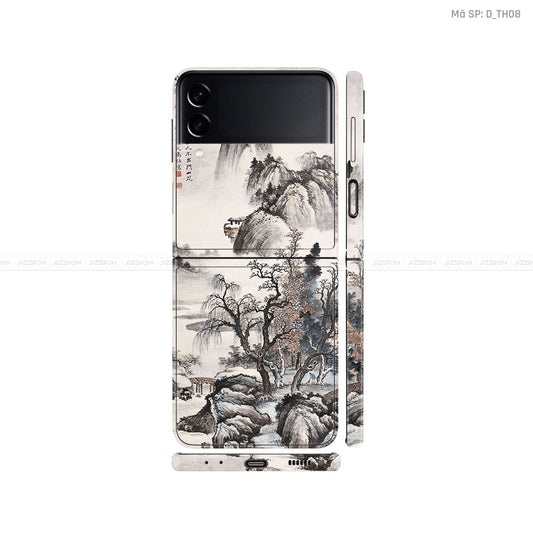 Dán Skin Galaxy Zflip4 Hình Thư Pháp | D_TH08
