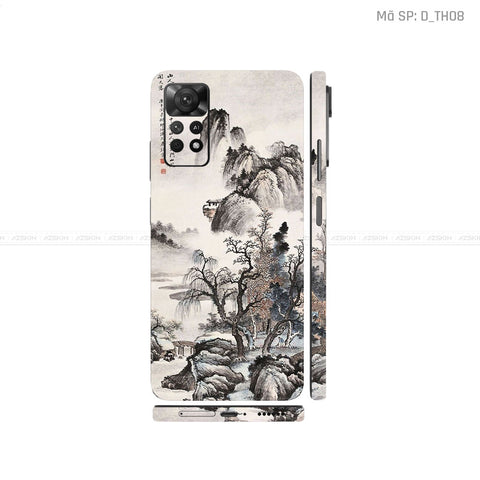 Dán Skin Xiaomi Redmi Note 11 Series Hình Thư Pháp | D_TH08