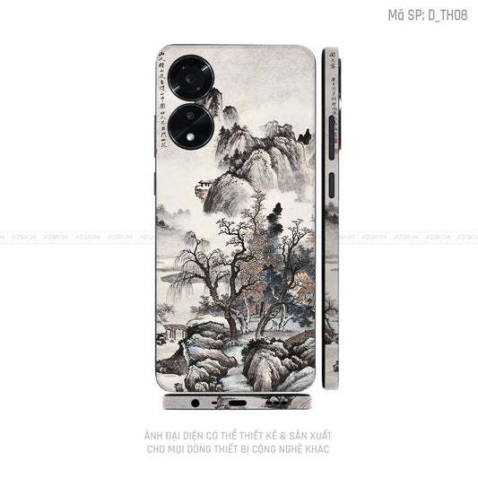 Miếng Dán Skin Điện Thoại OPPO A Series Hình Thư Pháp | D_TH08